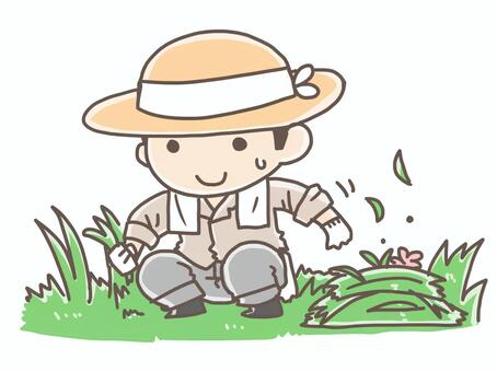 雑草くん・・・(>_